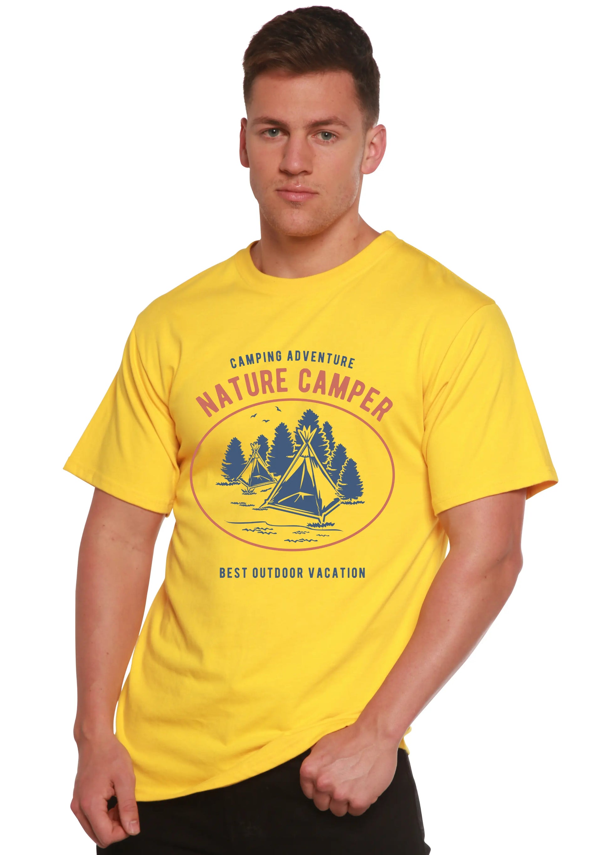 Nature Camper Spun Bamboo® Men's Bamboo Viscose/Organic Cotton Short Sleeve Graphic T-Shirt Spun Bamboo