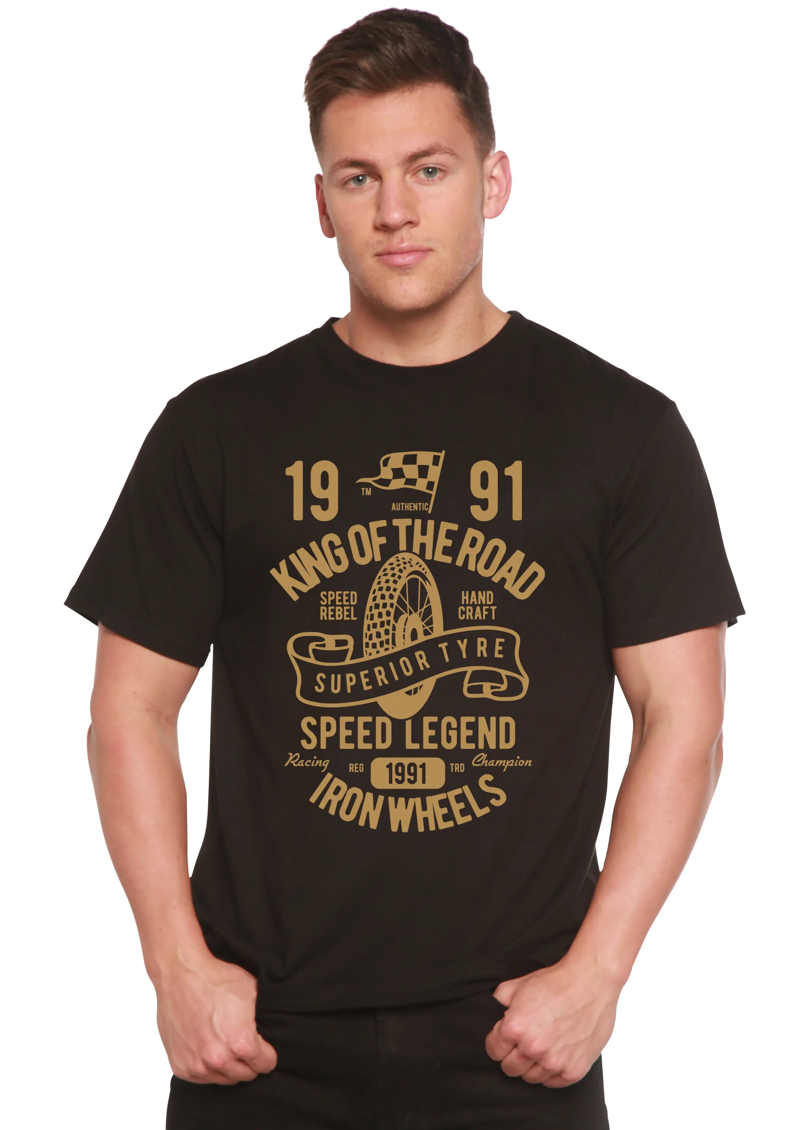 Superior Type Spun Bamboo® Men's Bamboo Viscose/Organic Cotton Short Sleeve Graphic T-Shirt Spun Bamboo