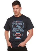 Speedway Motorcycle Spun Bamboo® Men's Bamboo Viscose/Organic Cotton Short Sleeve Graphic T-Shirt Spun Bamboo