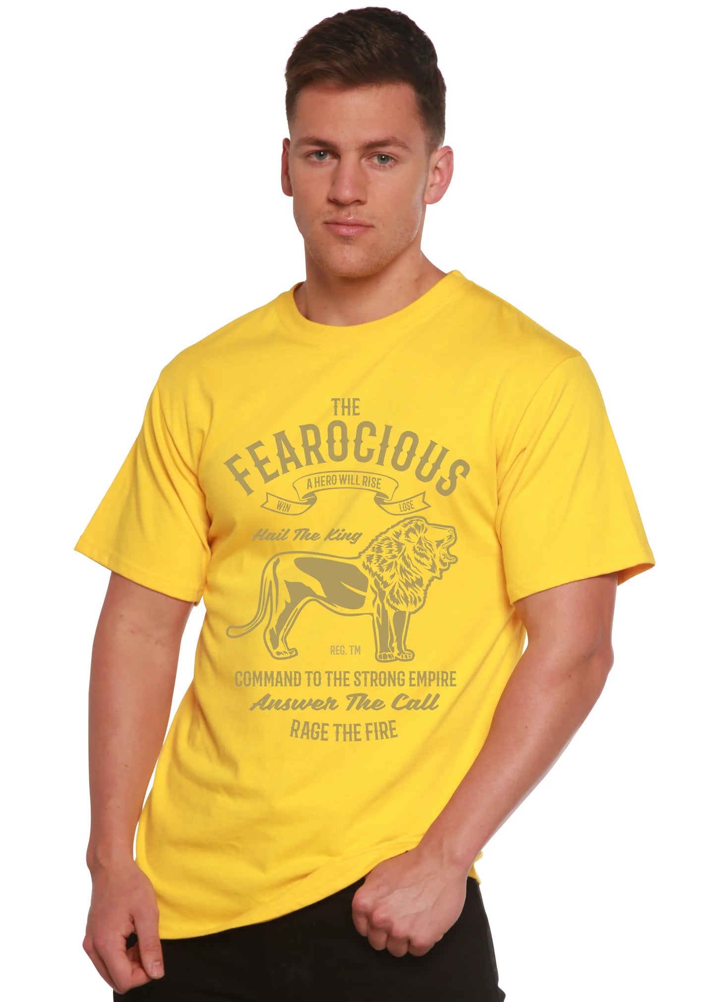 The Fearocious Spun Bamboo® Men's Bamboo Viscose/Organic Cotton Short Sleeve Graphic T-Shirt Spun Bamboo
