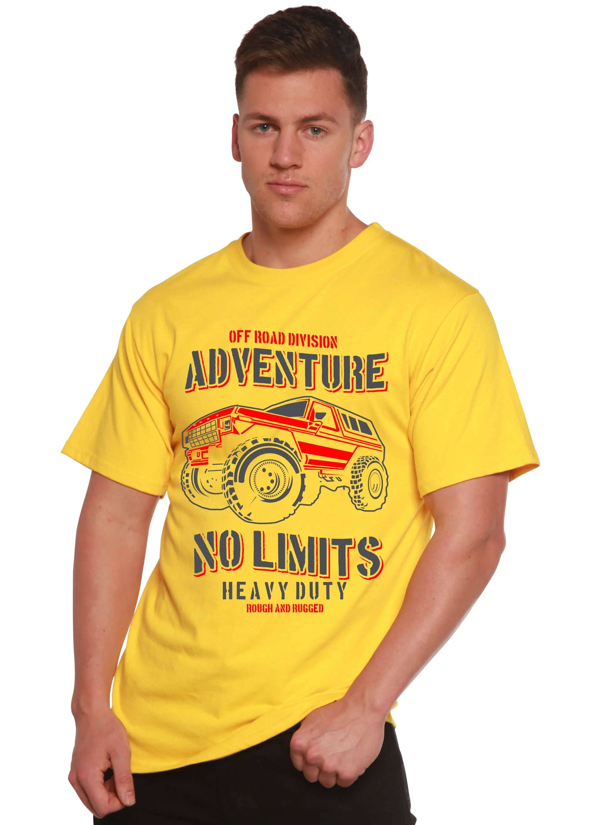 No Limits Spun Bamboo® Men's Bamboo Viscose/Organic Cotton Short Sleeve Graphic T-Shirt Spun Bamboo