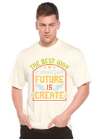 Feture is Create Spun Bamboo® Men's Bamboo Viscose/Organic Cotton Short Sleeve Graphic T-Shirt Spun Bamboo