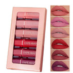 6 Colors Matte Non stick Cup Lipstick Long  Lasting Moisturizing Lipstick Cosmetics Set nowadaysfashion