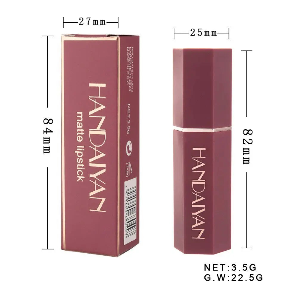 6 Colors Matte Non stick Cup Lipstick Long Lasting Moisturizing Lipstick Cosmetics Set - Blade & Thread