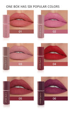 6 Colors Matte Non stick Cup Lipstick Long  Lasting Moisturizing Lipstick Cosmetics Set nowadaysfashion