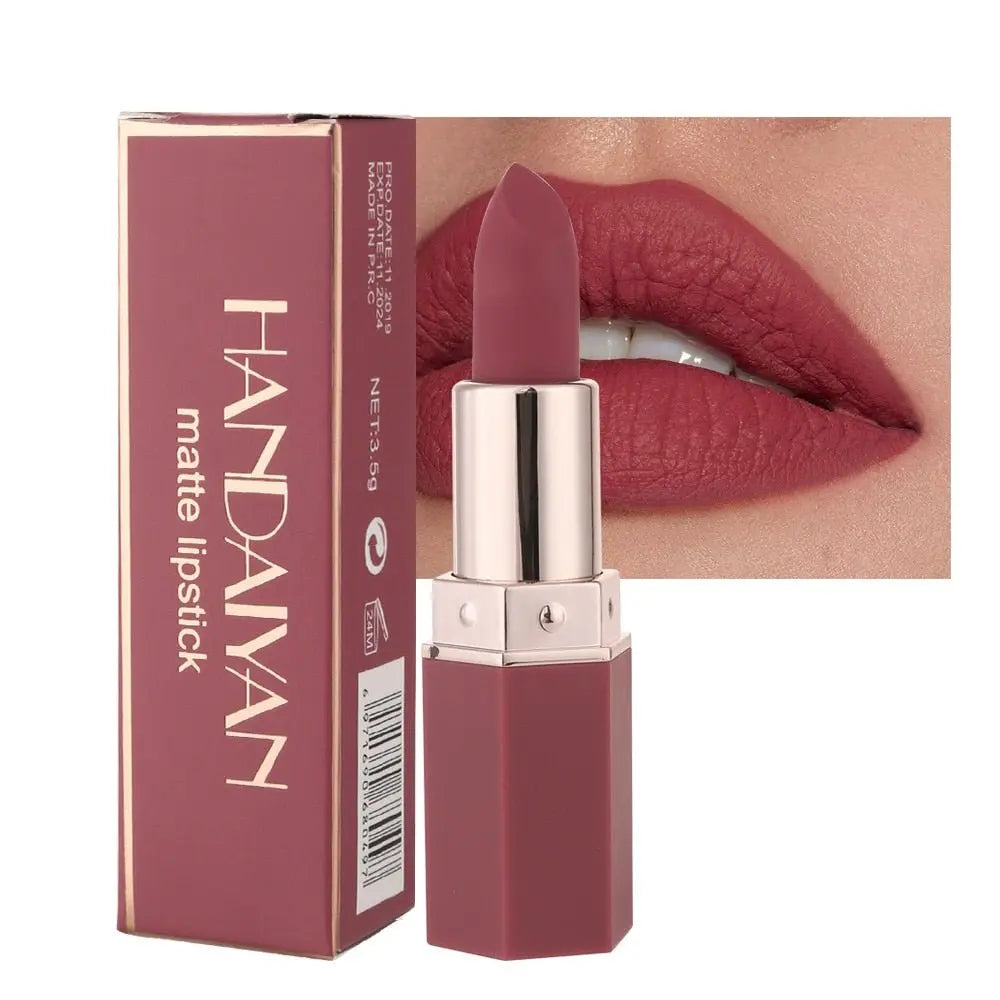6 Colors Matte Non stick Cup Lipstick Long Lasting Moisturizing Lipstick Cosmetics Set - Blade & Thread
