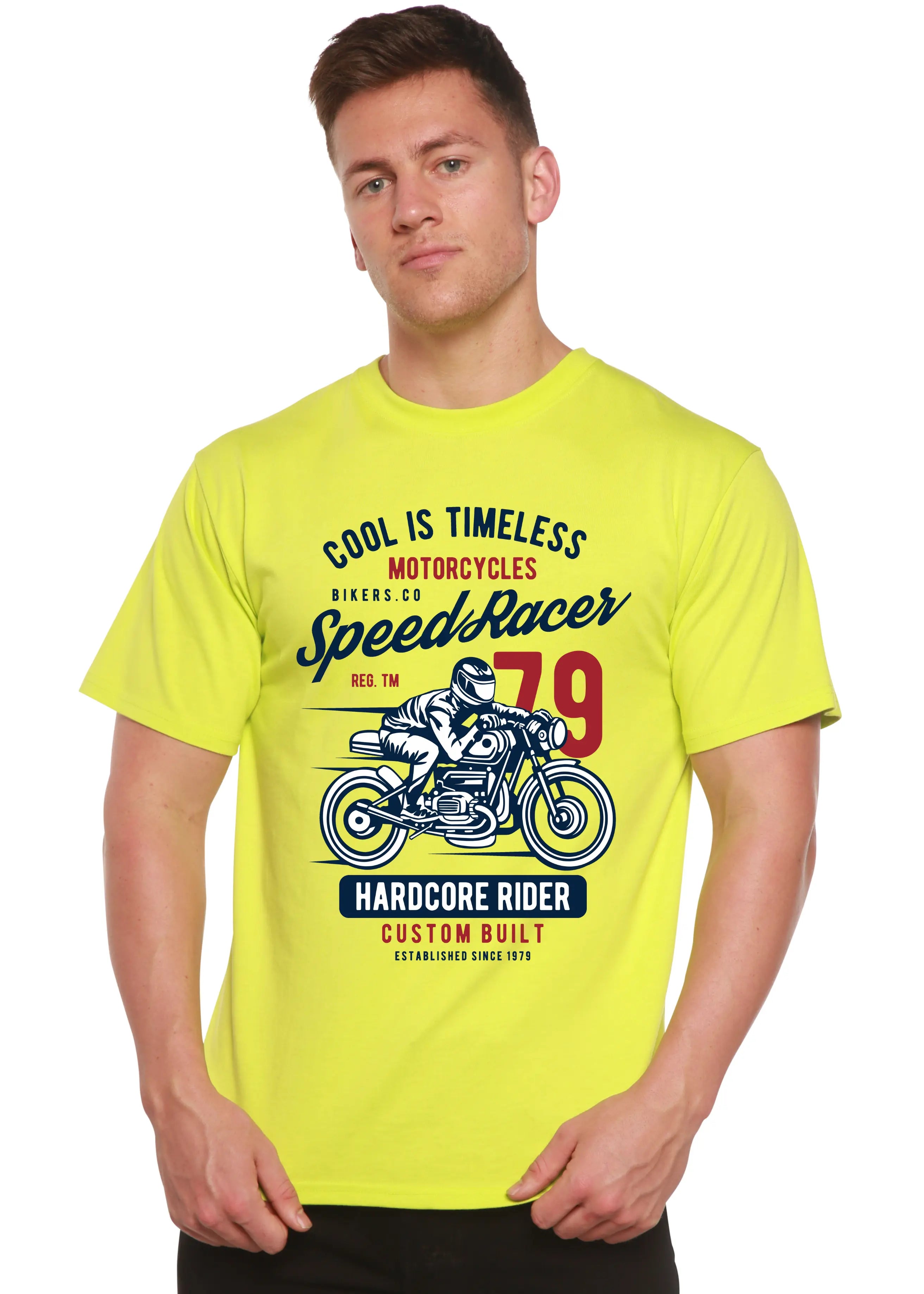 Speed Racer Spun Bamboo® Men's Bamboo Viscose/Organic Cotton Short Sleeve Graphic T-Shirt Spun Bamboo