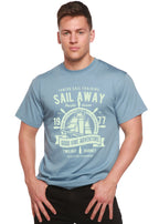 Sail Away Spun Bamboo® Men's Bamboo Viscose/Organic Cotton Short Sleeve Graphic T-Shirt Spun Bamboo