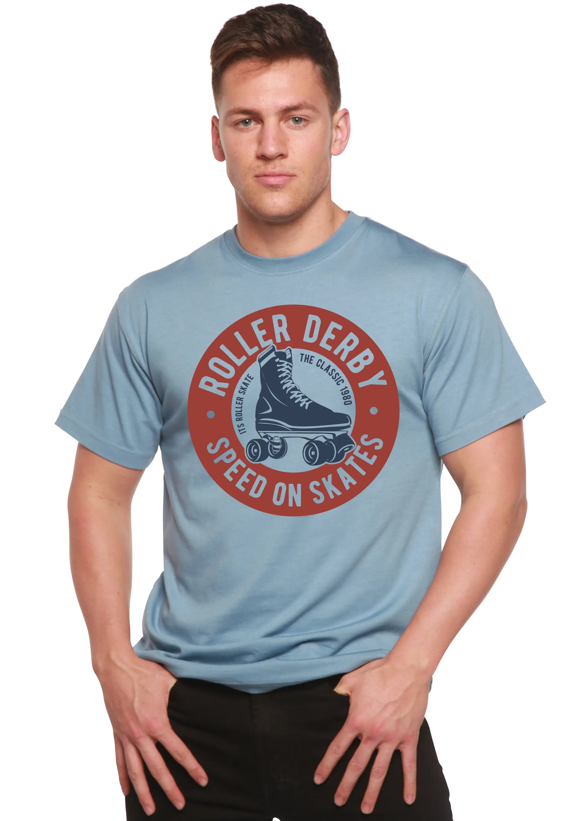 Roller Derby Spun Bamboo® Men's Bamboo Viscose/Organic Cotton Short Sleeve Graphic T-Shirt Spun Bamboo
