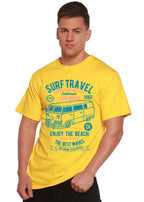 Surf Travel Spun Bamboo® Men's Bamboo Viscose/Organic Cotton Short Sleeve Graphic T-Shirt Spun Bamboo
