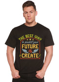 Feture is Create Spun Bamboo® Men's Bamboo Viscose/Organic Cotton Short Sleeve Graphic T-Shirt Spun Bamboo