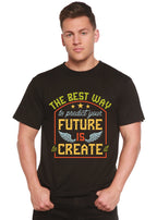 Feture is Create Spun Bamboo® Men's Bamboo Viscose/Organic Cotton Short Sleeve Graphic T-Shirt Spun Bamboo