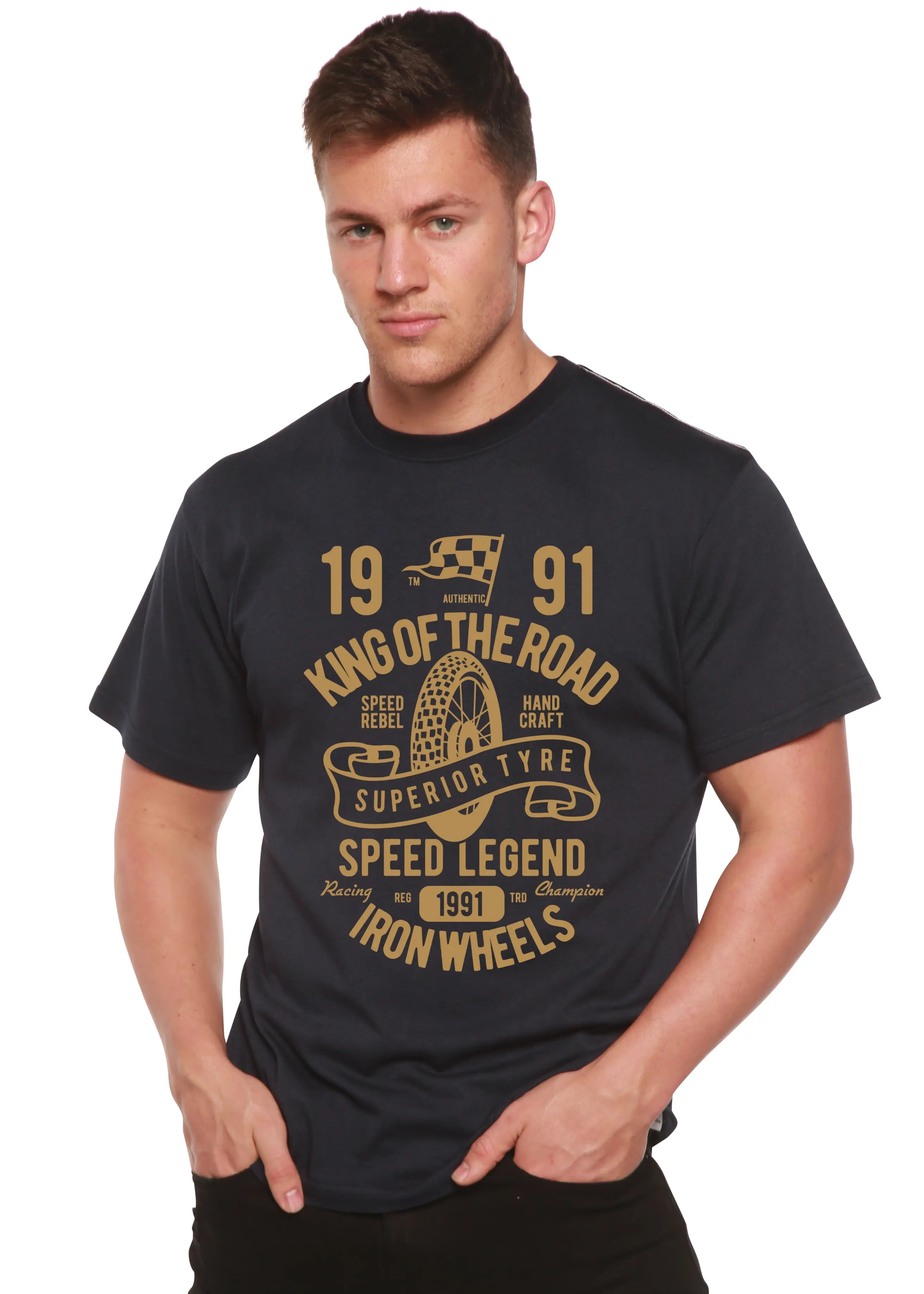 Superior Type Spun Bamboo® Men's Bamboo Viscose/Organic Cotton Short Sleeve Graphic T-Shirt Spun Bamboo