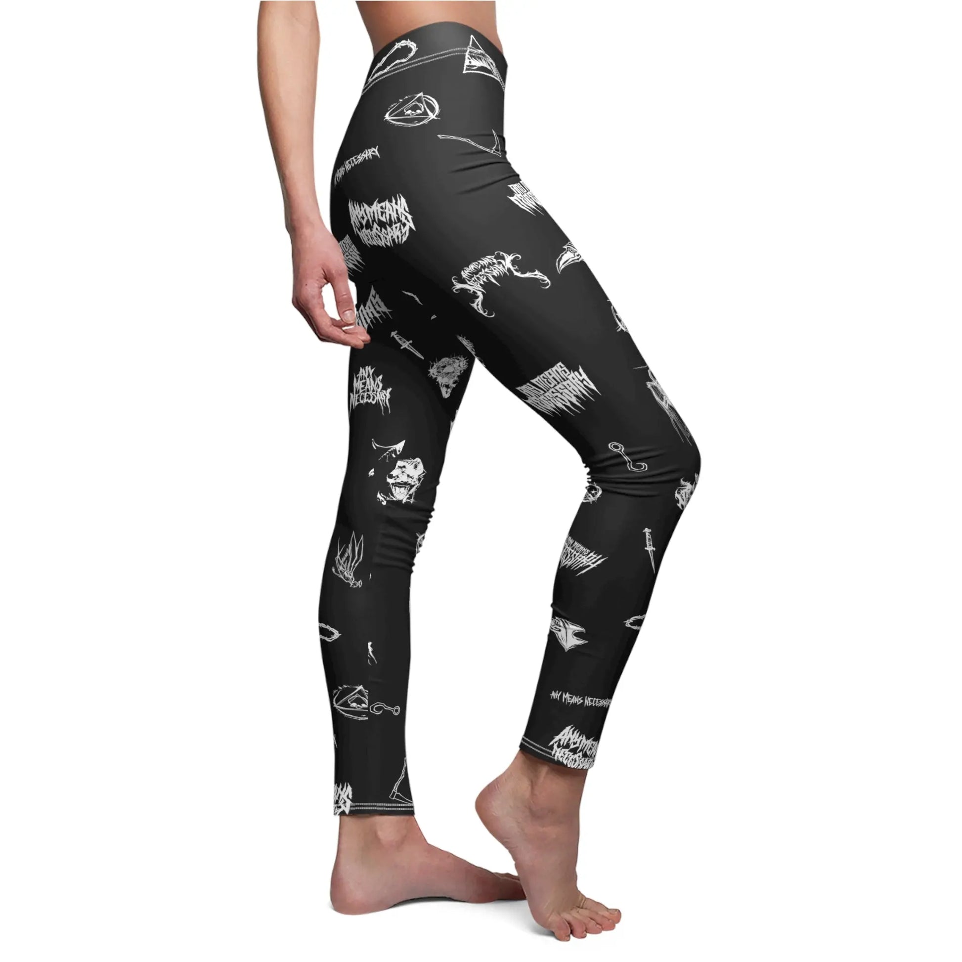 Wingbats Leggings Any Means Necessary Clothing