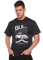Old School Ride Spun Bamboo® Men's Bamboo Viscose/Organic Cotton Short Sleeve Graphic T-Shirt Spun Bamboo