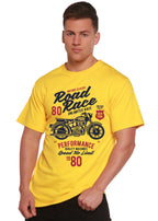 Road Race Motorcycles Spun Bamboo® Men's Bamboo Viscose/Organic Cotton Short Sleeve Graphic T-Shirt Spun Bamboo