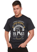 Super Baseball Spun Bamboo® Men's Bamboo Viscose/Organic Cotton Short Sleeve Graphic T-Shirt Spun Bamboo