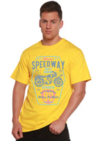 Speedway Motorcycle Spun Bamboo® Men's Bamboo Viscose/Organic Cotton Short Sleeve Graphic T-Shirt Spun Bamboo