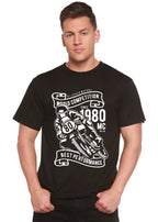 World Competition Men's Bamboo Viscose/Organic Cotton Short Sleeve Graphic Graphic T-Shirt Spun Bamboo
