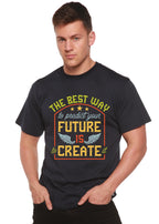 Feture is Create Spun Bamboo® Men's Bamboo Viscose/Organic Cotton Short Sleeve Graphic T-Shirt Spun Bamboo