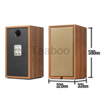8 Inch Three-Way Labyrinth Speaker Empty Box Bookshelf Speaker Home Speaker DIY Hifi Audio Wooden Handmade Box Passive Speaker Blade & Thread