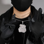 80Sbaby hip-hop diamond necklace nowadaysfashion