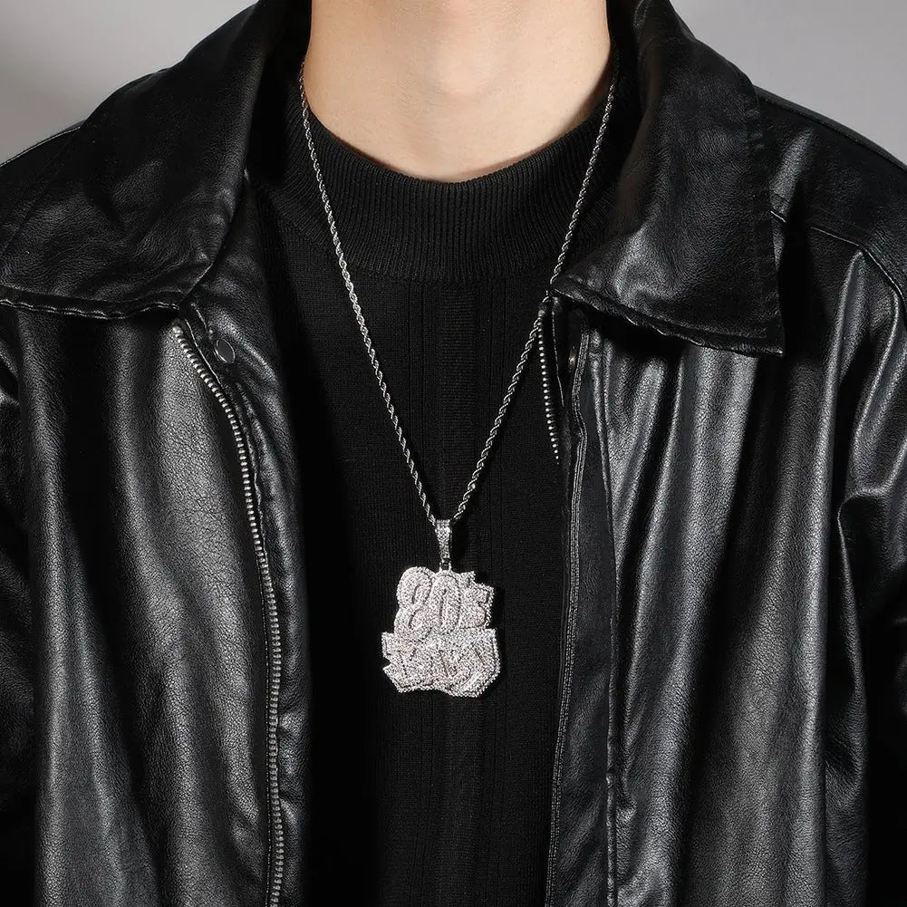 80Sbaby hip-hop diamond necklace - Blade & Thread
