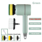 Electric Cleaning Brush With 3 Brush Heads For Multifunctional Cleaning Blade & Thread