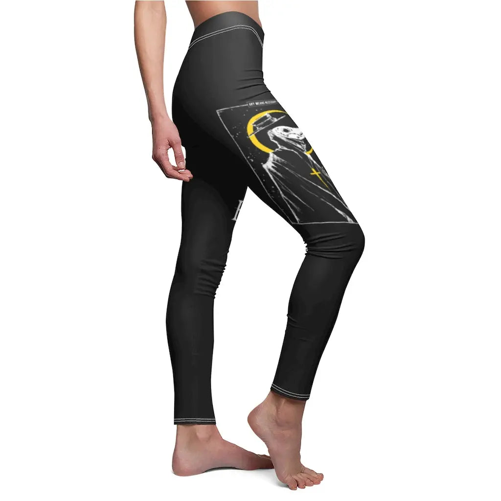Let The Weak Burn Leggings Any Means Necessary Clothing
