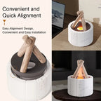 Simulated Flame Aroma Diffuser with Humidifier and Cool Mist Blade & Thread