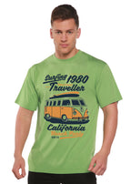 Surfing 1980 Spun Bamboo® Men's Bamboo Viscose/Organic Cotton Short Sleeve Graphic T-Shirt Spun Bamboo