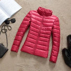 90% Ultra light duck down jackets women 2021 new Hooded winter coat nowadaysfashion