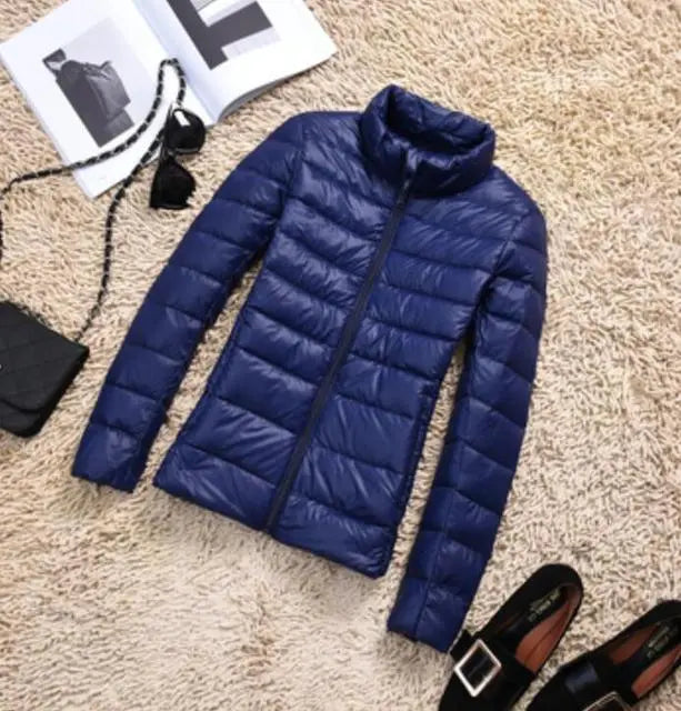 90% Ultra light duck down jackets women 2021 new Hooded winter coat - Blade & Thread