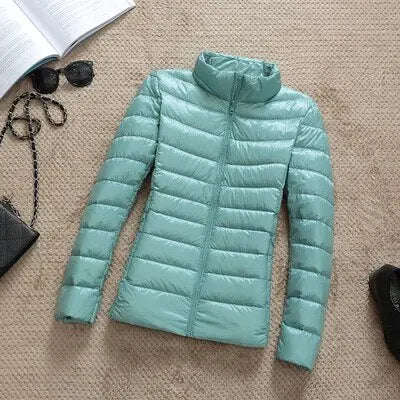 90% Ultra light duck down jackets women 2021 new Hooded winter coat nowadaysfashion