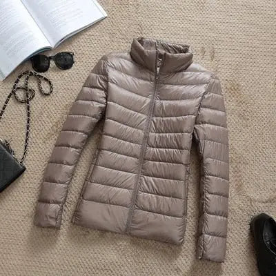 90% Ultra light duck down jackets women 2021 new Hooded winter coat - Blade & Thread