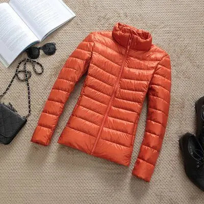 90% Ultra light duck down jackets women 2021 new Hooded winter coat nowadaysfashion