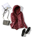 90% Ultra light duck down jackets women 2021 new Hooded winter Hooded coat nowadaysfashion