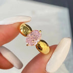 925 silver pink diamond ring nowadaysfashion