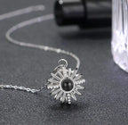 925 Silver Round Hollow Projection Necklace nowadaysfashion