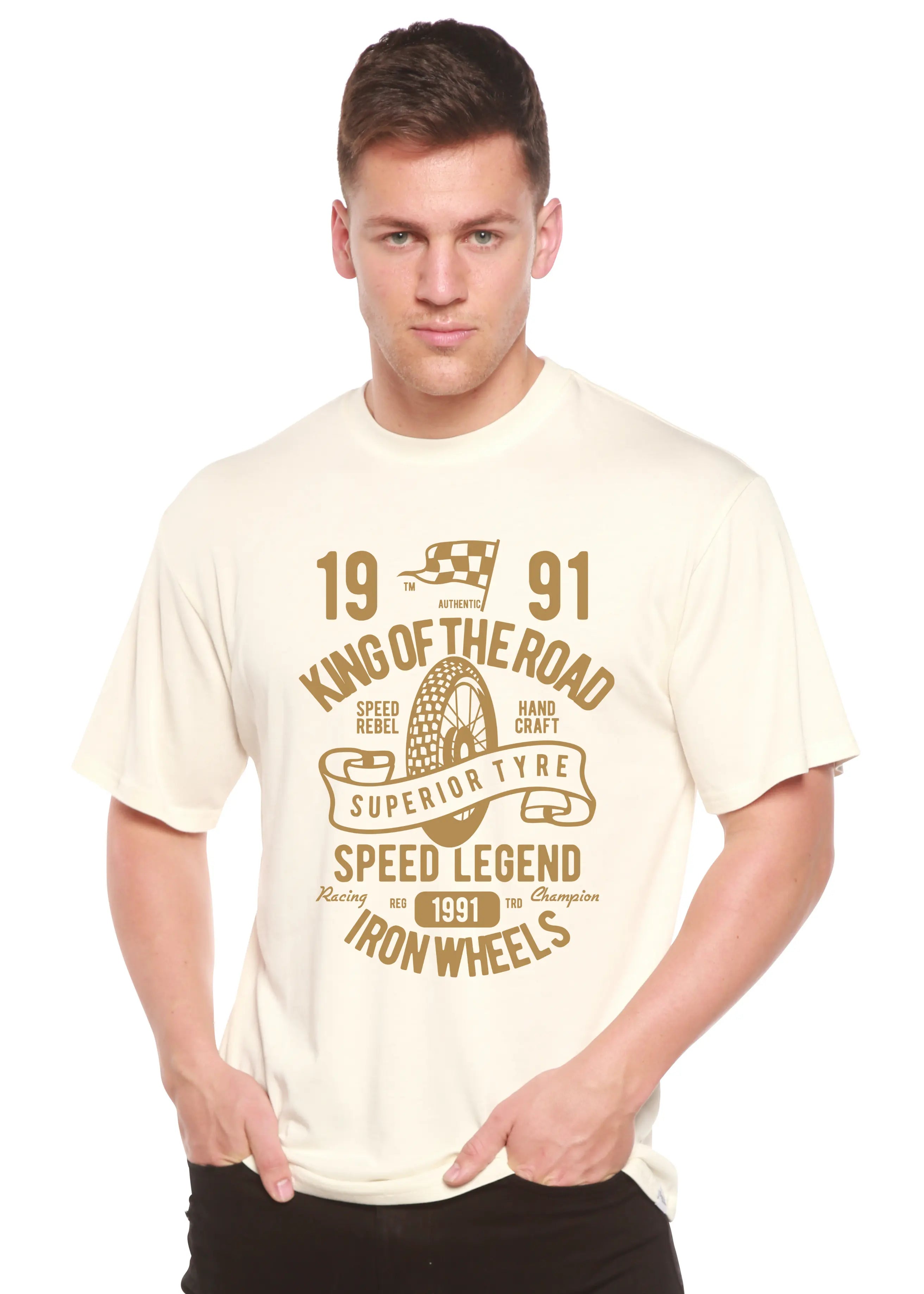 Superior Type Spun Bamboo® Men's Bamboo Viscose/Organic Cotton Short Sleeve Graphic T-Shirt Spun Bamboo