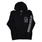 It's All In Your Head Zip Up Hoodie Black Any Means Necessary Clothing