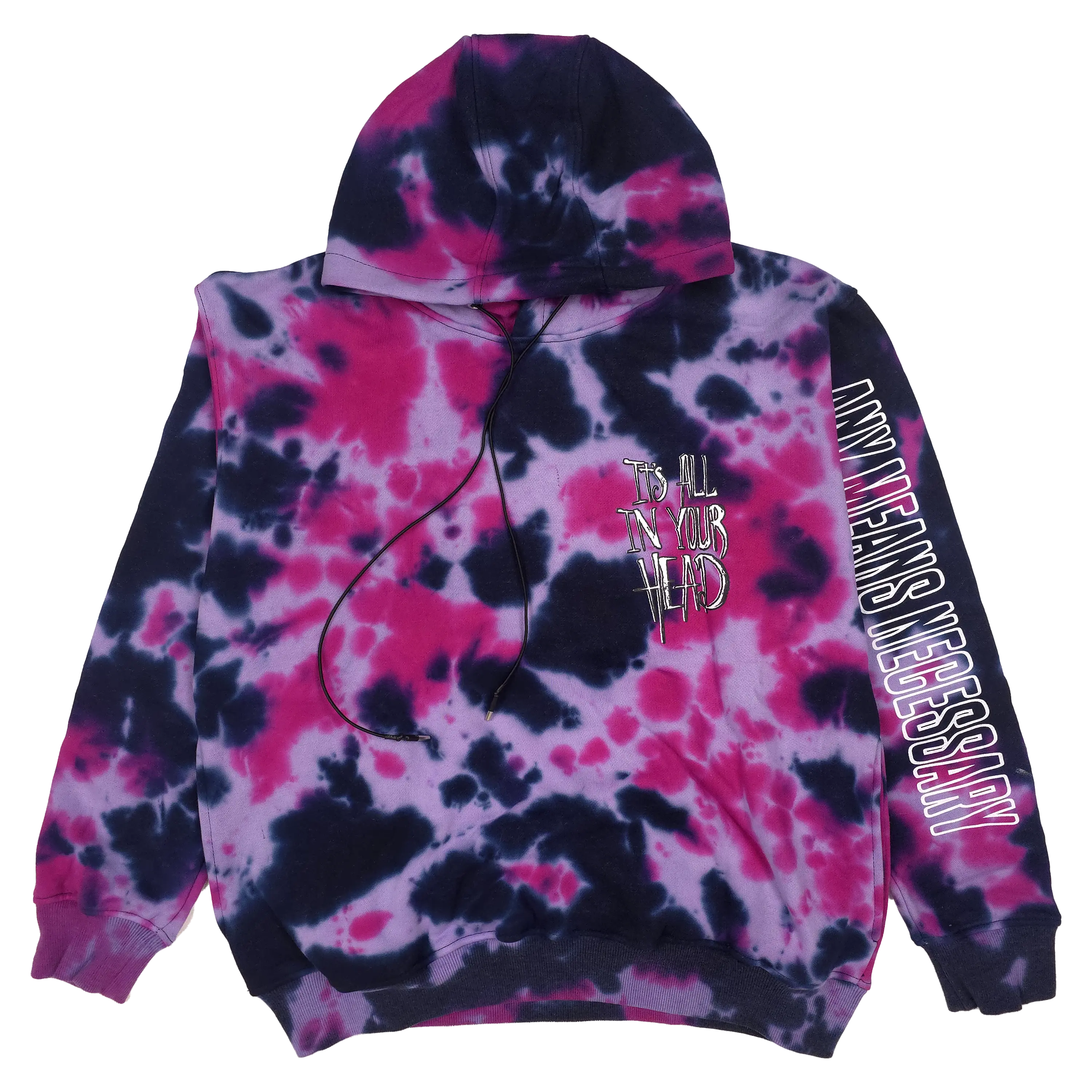 It's All In Your Head Pullover Hoodie Purple Any Means Necessary Clothing