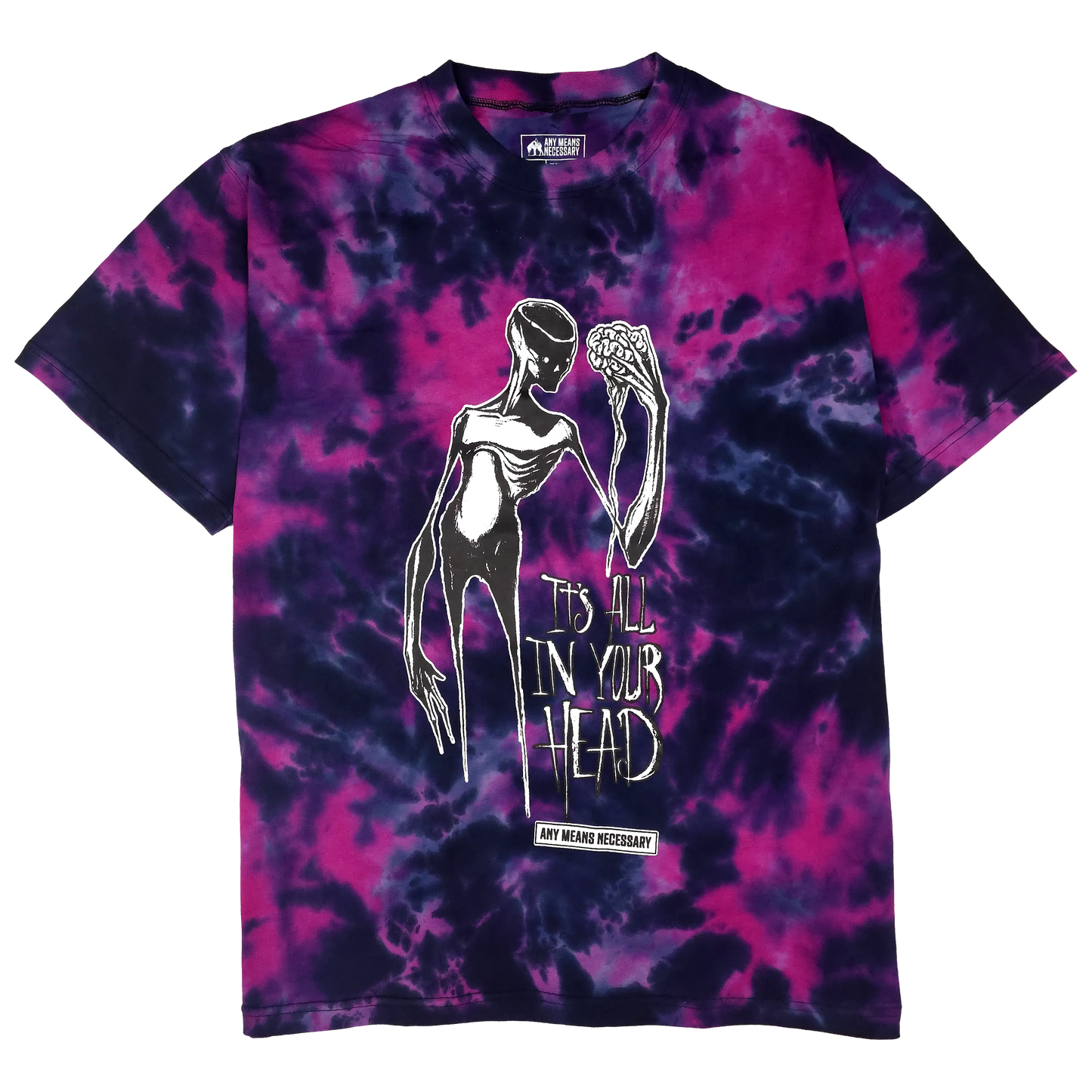 It's All In Your Head T-Shirt Purple Any Means Necessary Clothing