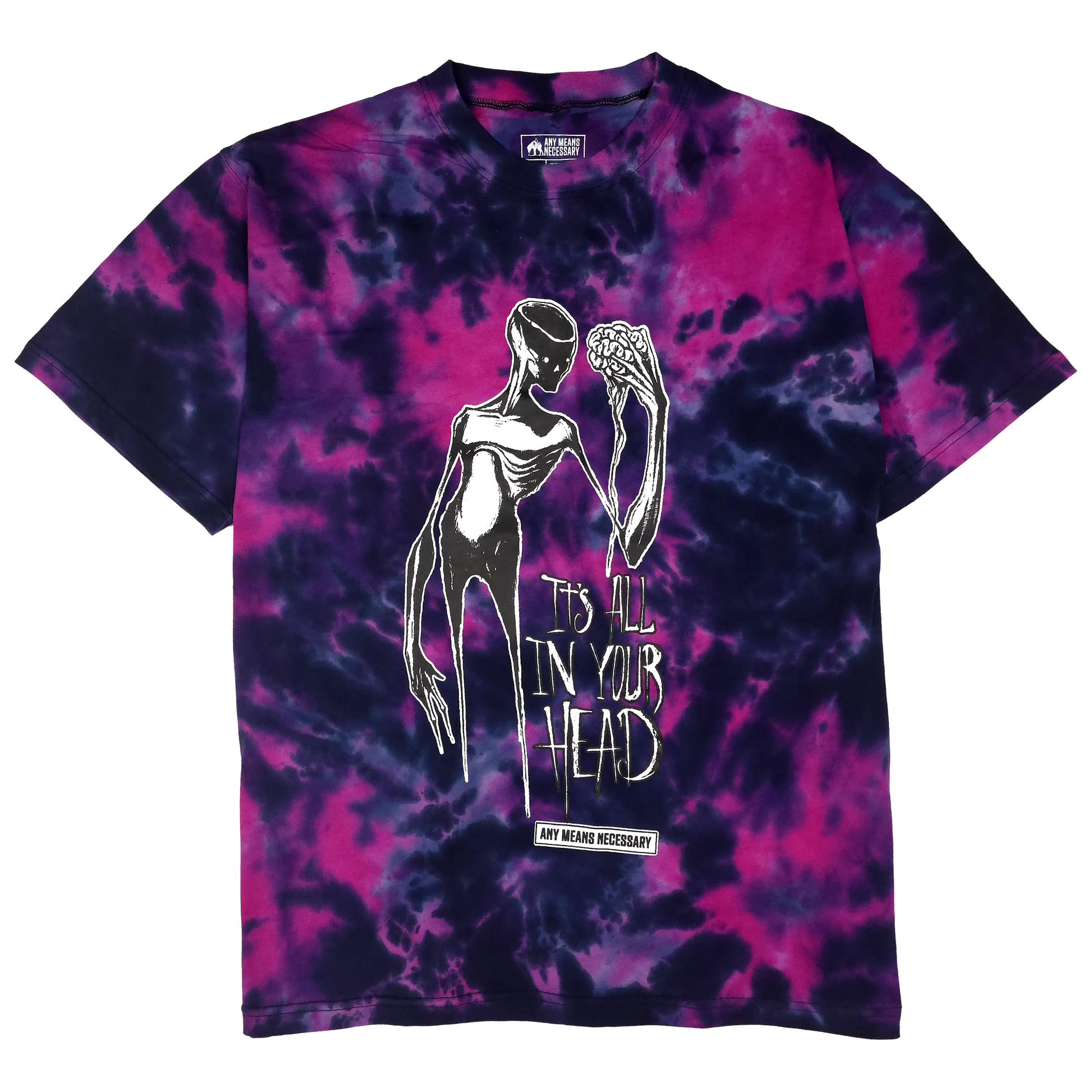 It's All In Your Head T-Shirt Purple Any Means Necessary Clothing