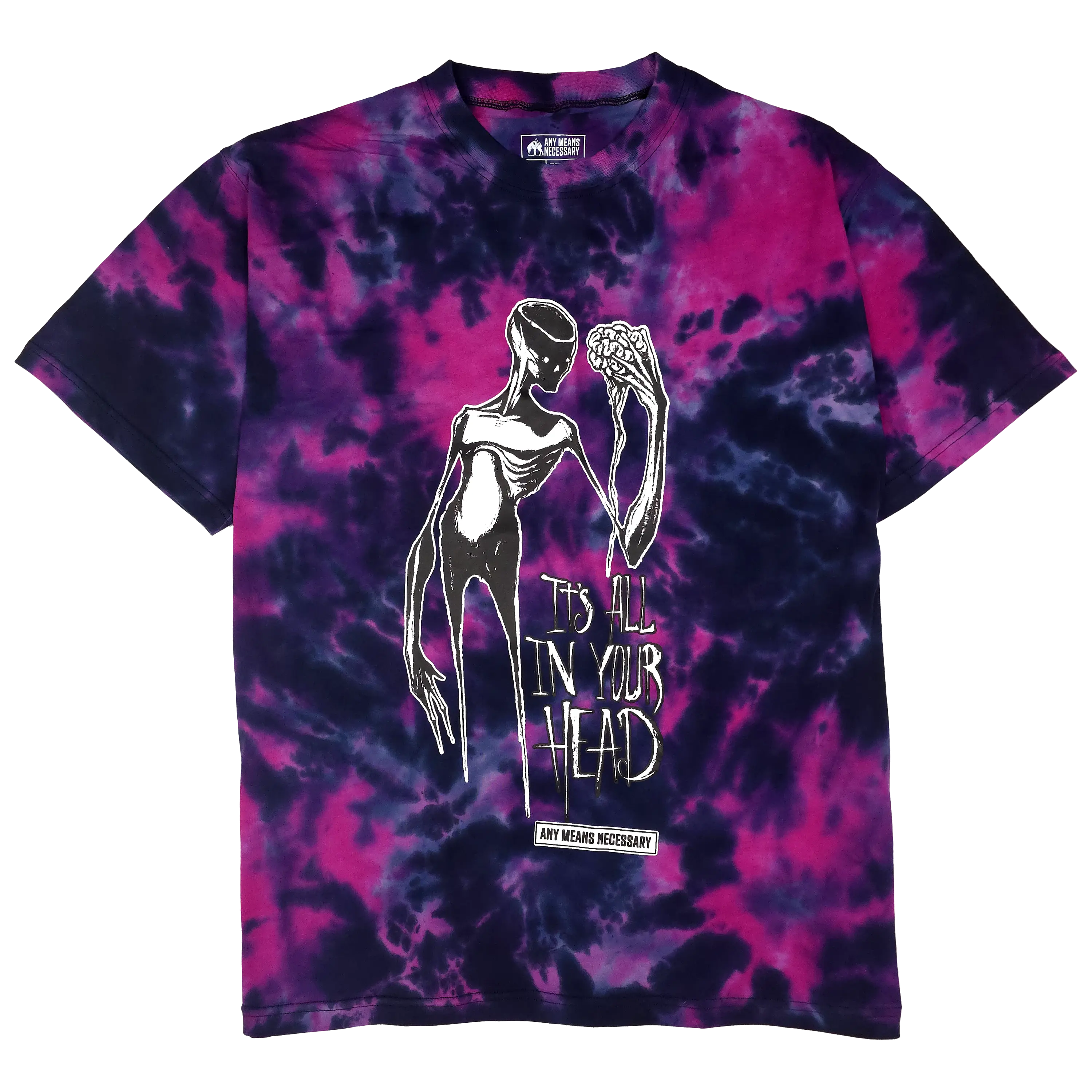 It's All In Your Head T-Shirt Purple Any Means Necessary Clothing