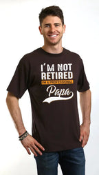I'm not Retired Men's Bamboo Viscose/Organic Cotton Short Sleeve Graphic T-Shirt Spun Bamboo