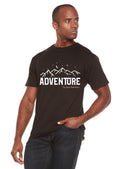 Adventure Printed Men's Bamboo Viscose/Organic Cotton Short Sleeve T-Shirt Spun Bamboo