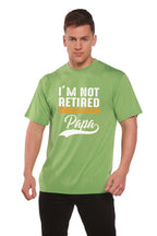 I'm not Retired Men's Bamboo Viscose/Organic Cotton Short Sleeve Graphic T-Shirt Spun Bamboo