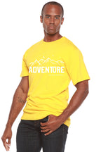 Adventure Printed Men's Bamboo Viscose/Organic Cotton Short Sleeve T-Shirt Spun Bamboo