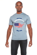4th of July Men's Bamboo Viscose/Organic Cotton Short Sleeve Graphic T-Shirt Spun Bamboo